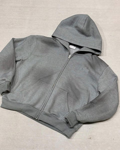 Ensemble de survêtement et de pantalon de survêtement surdimensionné personnalisé OEM, ensemble de jogging ample, survêtement gris surdimensionné pour hommes, streetwear - Product Image 2