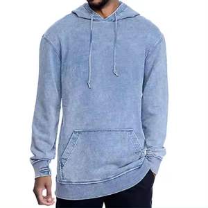 Sudadera con capucha de ácido personalizada de alta calidad estilo callejero lana pesada de gran tamaño poliéster lavado Vintage impermeable - Product Image 3