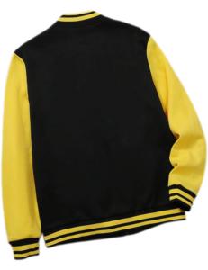 Veste universitaire Letterman de baseball personnalisée pour hommes du fabricant OEM manches en cuir brodées en chenille de haute qualité coupe-vent - Product Image 3