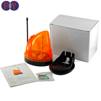 Lampe d'alarme clignotante LED de sécurité HOT, 12V DC ou 220V AC, pour portail battant, orange, pour porte automatique (SET)