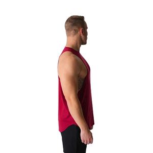 Ligero diseño fresco logotipo personalizado hombres Spandex poliéster sin mangas gimnasio chaleco secado rápido entrenamiento camiseta sin mangas ideal para uso diario - Product Image 5