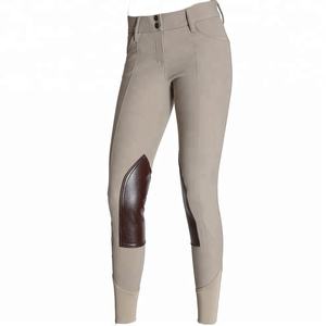 Shemax 2023 <b>Top</b> Quality Hot Selling Custom Wholesale <b>Horse</b> <b>Riding</b> Equestrian <b>Horse</b> Equipment PU LEATHER KNEE PATCH BREECHES - Product Image 2