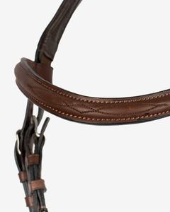 Fabricant de bride de cheval en cuir naturel indien de qualité Fabricant de bride roulée en cuir - Product Image 3