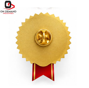 Badges d'adhésion en acier en gros pour organisations, avec options de logo personnalisé, finition premium, fixation par épingle fiable - Product Image 3