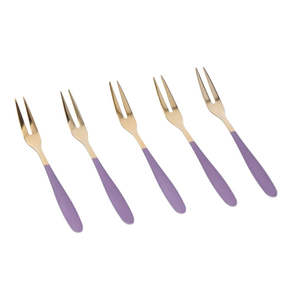 Ensemble de fourchettes à fruits dorées avec poignée en PVD uni pour ustensiles de cuisine table à manger ensemble de fourchettes à fruits cuillère en acier miroir - Product Image 5