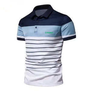 T-shirt décontracté pour homme en polyester/coton à manches courtes, coupe classique, écologique, respirant, séchage rapide, idéal pour le fitness - Product Image 6