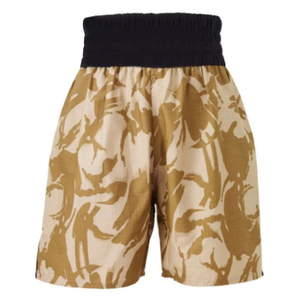 กางเกงขาสั้นมวยไทยสำหรับผู้ใหญ่กางเกงมวยแบบแพทช์ปักโลโก้ได้ตามต้องการดีไซน์ใหม่เอวยางยืดสีทึบออกแบบได้ตามที่ต้องการ - Product Image 6