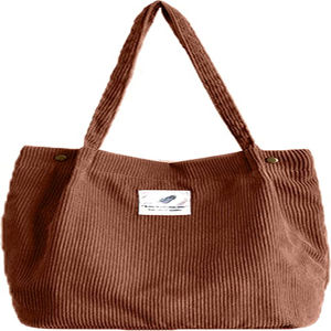 High Quality Customized Logo <b>Corduroy</b> <b>Tote</b> <b>Bag</b> Custom Item Style Pattern Letter Promotion Aus - Product Image 4