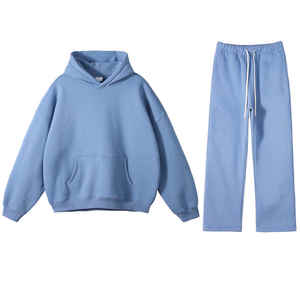 Chándales de alta calidad Conjuntos unisex Chándales de felpa francesa Conjunto de chándales Sudadera con capucha y pantalones - Product Image 2