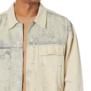 Custom Made men's <b>Long</b> Stretch <b>Denim</b> <b>Jacket</b> Men Jean <b>Jacket</b> Cotton Winter Plain <b>Denim</b> <b>Jacket</b> For Men Plus Size - Product Image 6