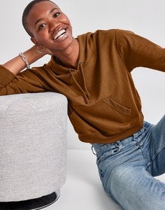 Top corto de gran tamaño personalizado para mujer, Sudadera con capucha, Jersey informal con patrón de diseñador para ropa de invierno - Product Image 6