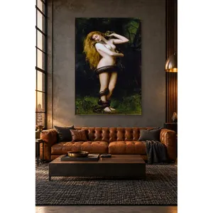 Fida John Collier Lilith avec impression sur toile Serpent - Product Image 3