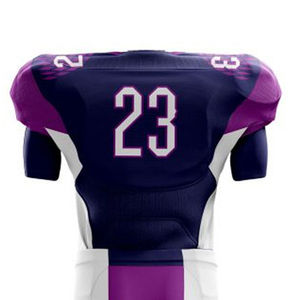 Ensemble de maillots et de pantalons de football américain personnalisés, tissu en maille spandex/polyester haute performance, motif de lettres, taille adulte - Product Image 6