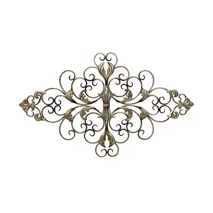 Adorno colgante de Metal para el hogar, decoración de pared de hojas, arte de Metal elegante para el hogar, hotel, sala de estar, precio bajo - Product Image 5