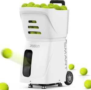 Nouvelle machine à balles de tennis PT-Smart - Portable, grande capacité, vitesse et rotation variables, niveaux de compétence R-Control - Product Image 1