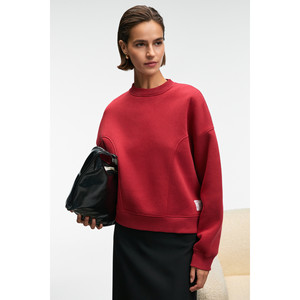 Sudadera de Cuello Redondo con Detalle de Etiqueta de Algodón para Mujer GRIMELANGE SERENYA - Product Image 3