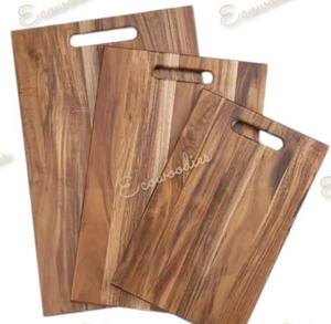 Planche à découper en bois massif rectangulaire créative pour la cuisine à domicile Planche à découper en bois naturel Planche à découper en bambou massif - Product Image 5