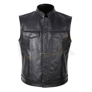 Chaleco de cuero ligero de alta calidad para hombre, diseño elegante, novedad, venta al por mayor - Product Image 1