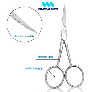 Tijeras para Cutículas Curvas de Acero Inoxidable de la Más Alta Calidad, Herramienta de Manicura y Pedicura para el Cuidado de las Uñas, Innovamed - Product Image 4