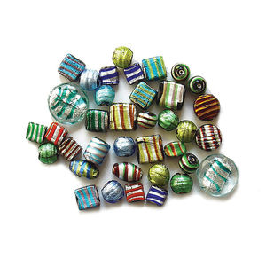 Fabricant indien de perles de verre enveloppées de feuille d'argent pour la fabrication d'accessoires de bijoux et d'articles décoratifs, prix fournisseur en gros - Product Image 4