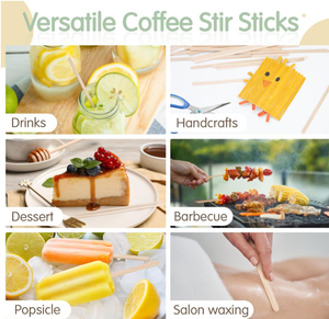 Agitateurs plats en bambou personnalisés Bâtonnets à mélanger jetables écologiques pour thé et café Accessoires en bois fabriqués à la main - Product Image 2