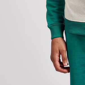 Sweat-shirt à capuche en maille color block de haute qualité, à épaules tombantes, pour homme, personnalisé, à manches longues, style streetwear - Product Image 5