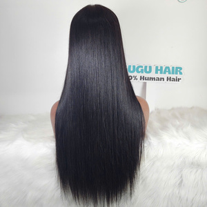 Pelucas de cabello humano liso de hueso de Color Natural vietnamita crudo 100% de 32 pulgadas proveedor de Vietnam de longitud larga dibujado Doble - Product Image 4
