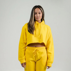 Survêtement court 2 pièces pour femmes Survêtement en molleton de coton 100% Vente en gros de joggings vierges pour femmes - Product Image 4