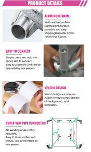 Boîte de photomaton pour anniversaire d'enfants, format mini, avec impression personnalisée de l'âge et fond pour affichage photo lors de mariages, événements et fêtes - Product Image 5