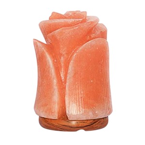 High Quality Eco-Friendly Pink Rose <b>Salt</b> <b>Lamp</b> with Carved Design for Air Purifying Includes Cord and <b>Bulb</b>-Sian Enterprises - Product Image 4