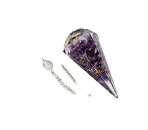 Péndulos Metafísicos Facetados de Orgón, Amatista y Ágata Hechos a Mano, los Más Vendidos, Encantadores, al por Mayor por AMAYRA CRYSTAL EXPORTS - Product Image 1