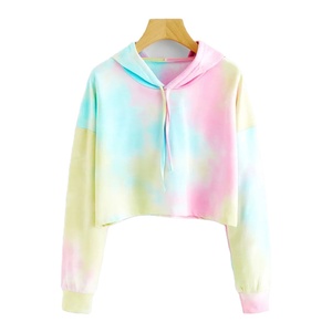 Venta caliente mujeres Crop Top sudaderas con capucha Sudadera Mujer manga larga Crop Top pulóver Sudadera con capucha Streetwear 2025 - Product Image 1