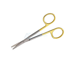 Tijeras quirúrgicas médicas de acero inoxidable de 14cm de alta calidad, tijeras de vendaje romas curvas, fuente de alimentación Manual - Product Image 6