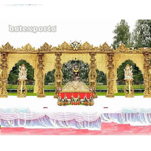 Mandapam de Fibra para Bodas Gujarati, el Mejor Mandapam Decorativo para Bodas Indias, Mandapam para Bodas al Aire Libre, Decoración de Conjunto de Mandapam, Brisbane - Product Image 1