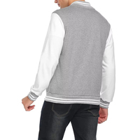 Veste universitaire style baseball professionnelle personnalisée en gros pour hommes/femmes, manches en cuir, style urbain, OEM
