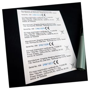 Plaques de numéro de série auto-adhésives étiquettes de code-barres étiquettes d'actifs - Product Image 2