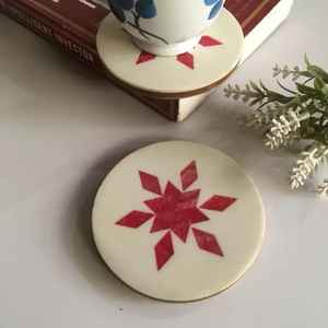 Premium Quality <b>Epoxy</b> <b>Resin</b> Coasters Round Shape Tea Cup Coaster Home Hotel Restaurant Use Low <b>Price</b> Handcrafted in India - Product Image 2