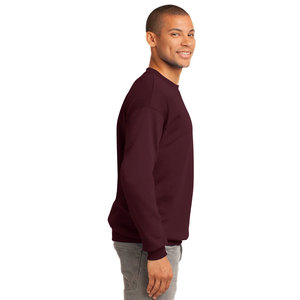 Casual Basic Style Loose Fit Breathable Custom Logo Cotton Men Crewneck <b>Sweatshirt</b> Royal Blue - Product Image 6