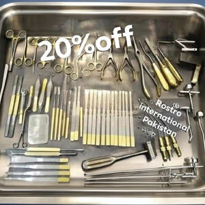 Instruments de rhinoplastie de haute qualité Ensemble de 50 instruments réutilisables de chirurgie du nez en acier inoxydable allemand - Product Image 4