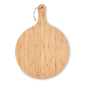 Sustainable Round Bamboo Cutting Board for Merchandising Eco-Friendly Chopping <b>Block</b> - Product Image 2