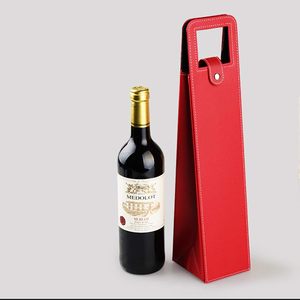 Best Selling Faux Vegan Leather <b>Wine</b> Bottle Holder, <b>Wine</b> Bag, Hot/Cold <b>Container</b> Cover/Case Bag, Bottle Carry Bag - Product Image 1