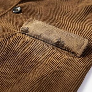 Chaqueta de pana de hombre de último diseño de alta calidad chaqueta de pana de gran tamaño transpirable para hombre - Product Image 6