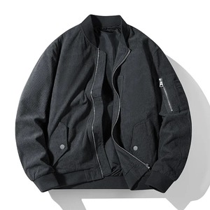 Veste bomber d'hiver pour homme, fermeture éclair, style streetwear décontracté, hip hop, coupe régulière, imperméable, écologique, haute qualité, tendance - Product Image 4
