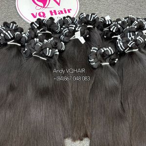 Extensions de cheveux humains vietnamiens de meilleure qualité, lisses et vierges, avec un donneur, Faisceaux de cheveux bruts, Cabello Humano, avec extrémités complètes - Product Image 4