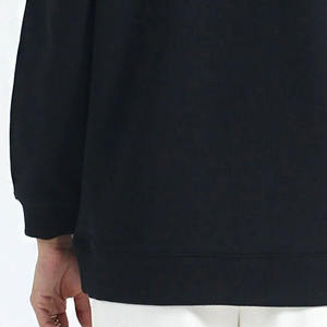 Sudadera con capucha de lana de algodón 100% para mujer, diseño de botones, ropa de calle con hombros caídos y cuello con capucha forrado para la temporada de otoño e invierno - Product Image 5