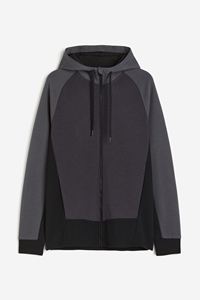 Sweat-shirt à capuche surdimensionné en molleton épais brodé pour homme, personnalisable avec logo, gris - Product Image 4