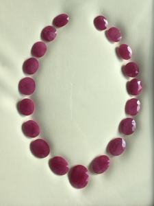 254.39กะรัตทับทิมโมแซมเบคหินเจียระไนเหลี่ยมเพชรพลอยเทียมสำหรับทำเครื่องประดับอัญมณีธรรมชาติ - Product Image 2