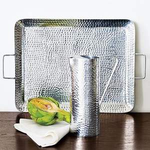 Plateau de service en acier inoxydable de qualité supérieure et design élégant pour la cuisine domestique, le restaurant et la restauration. - Product Image 2