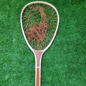 Filet à truite à long manche de pêche à la mouche en bois personnalisé de haute qualité avec filet et logo personnalisés - Product Image 1