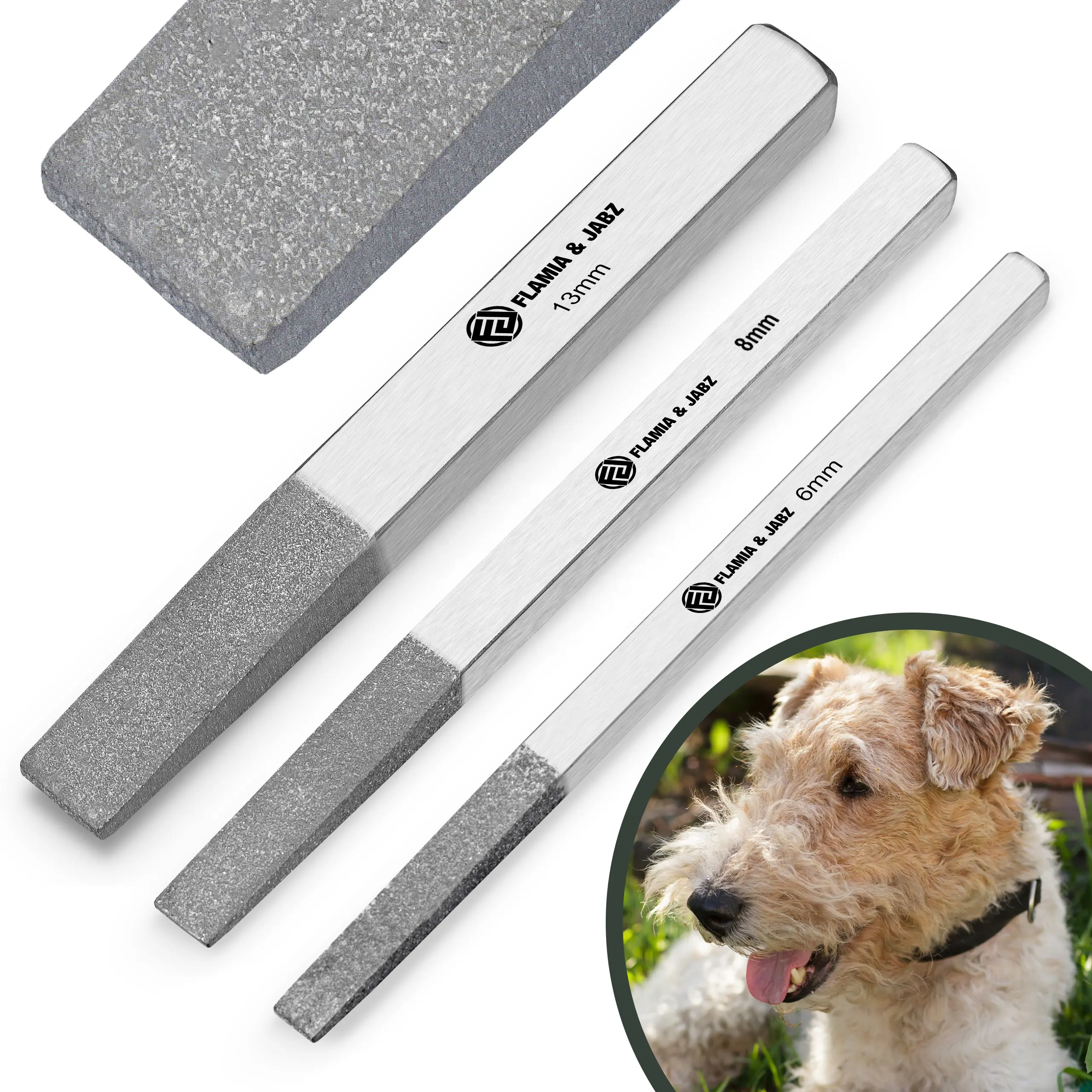 Metal Stripping Stones Stainless steel High quality pet Nail file